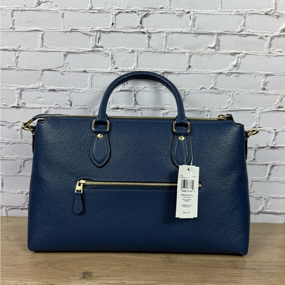 Coach Georgia Satchel Bag Deep blue free unbranded chain CR156 price is firm - Picture 4 of 16